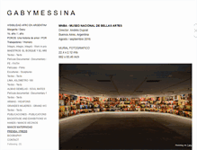 Tablet Screenshot of gabymessina.com